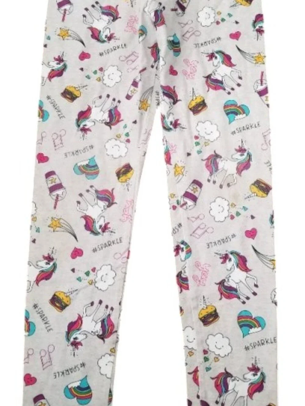 THE CHILDREN’S PLACE Gray Unicorn Print Leggings Girls Size 14